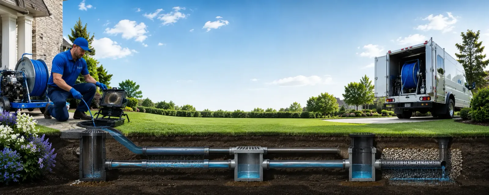 Outdoor drain cleaning information for Bakers Mills, NY